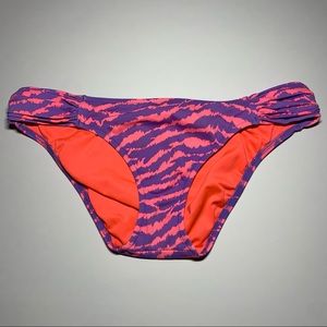 Sz. Med Victoria’s Secret purple & orange tiger stripe bikini bottom